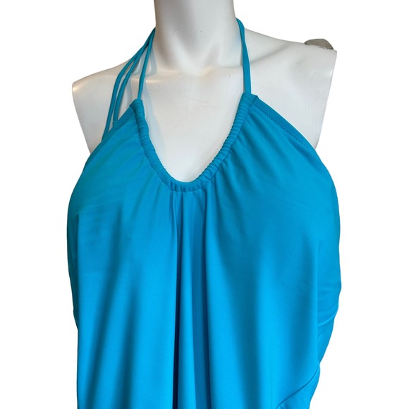 J. Crew Factory Other - J. Crew Factory Turquoise One Piece Halter Swimsuit sz XXL NWT